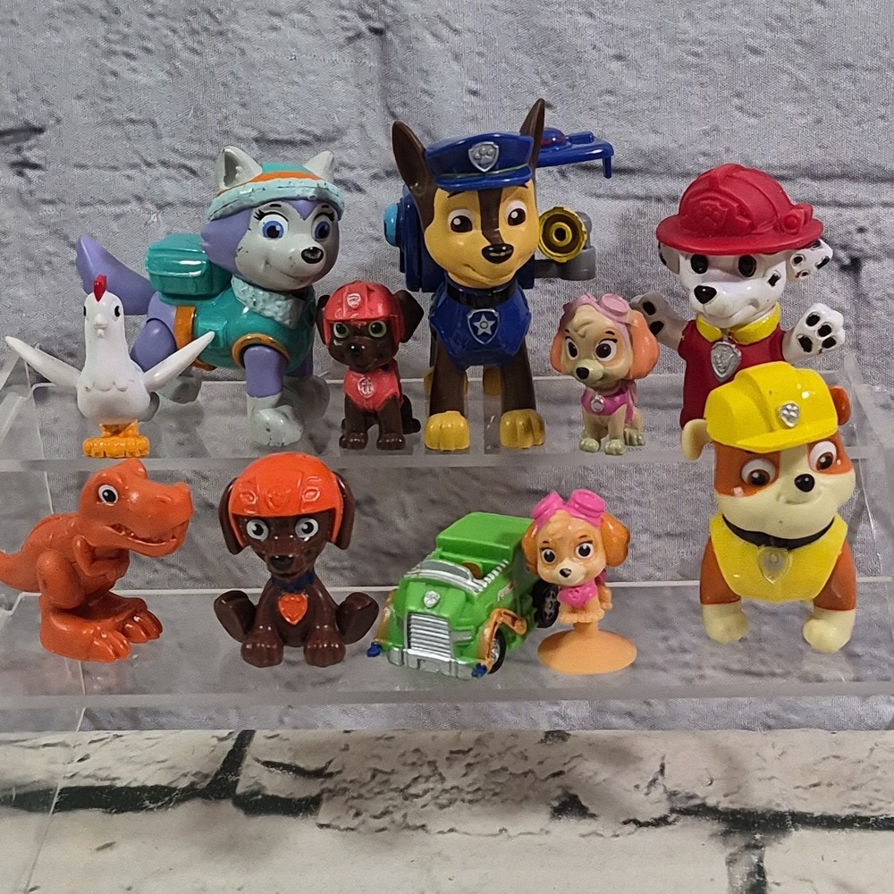 Nickelodeon Paw Patrol Assorted Mini Figures Lot Of 11 Chickaletta Zuma Everest
